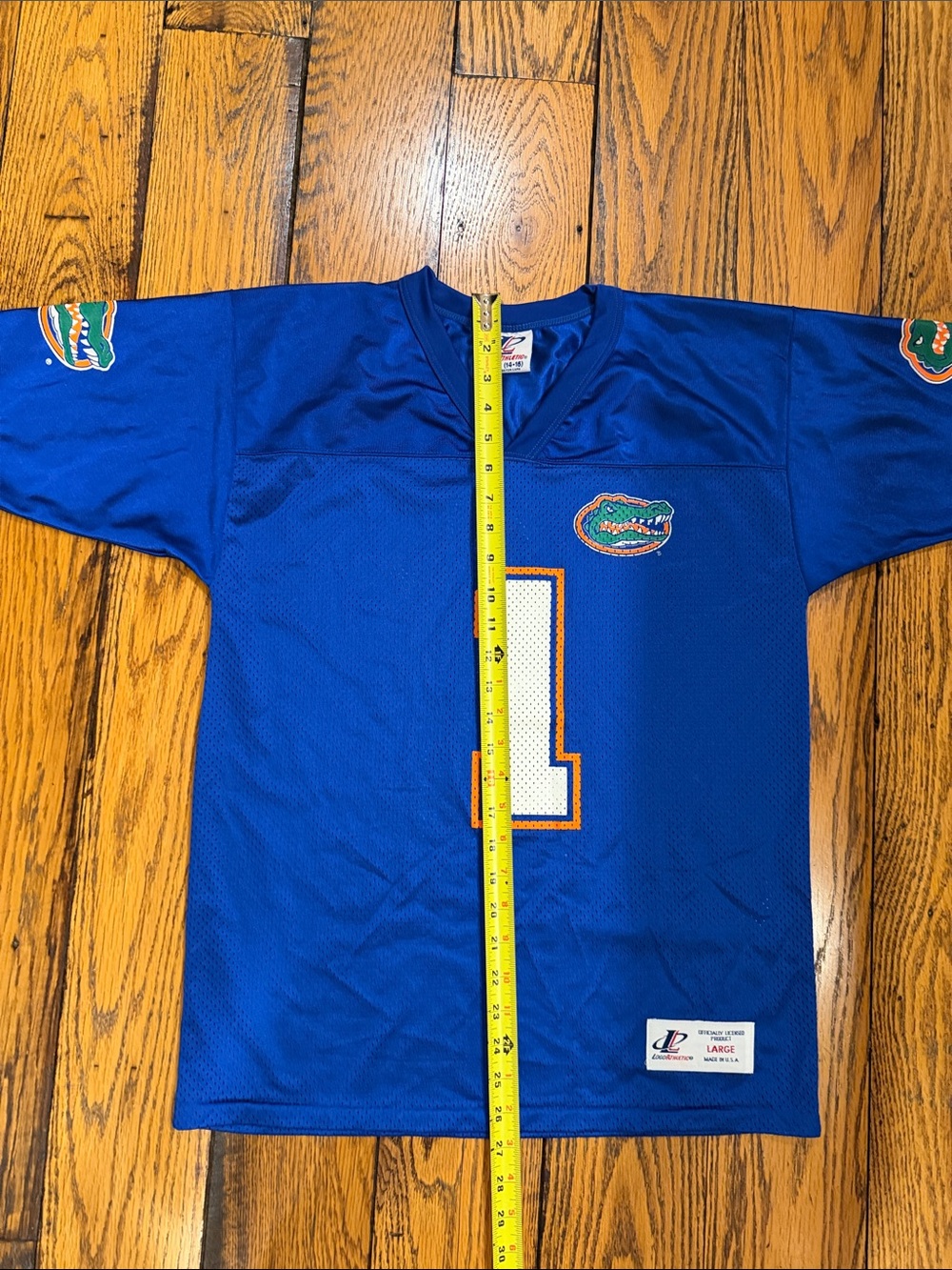 LOGO ATHLETIC YOUTH FLORIDA GATOR JERSEY BLUE, ORANGE, GREEN, WHITE SIZE LARGE - Picture 8 of 10